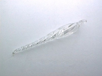 Eiszapfen 10cm Klarglas